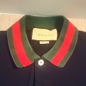Navy Blue Gucci polo shirt